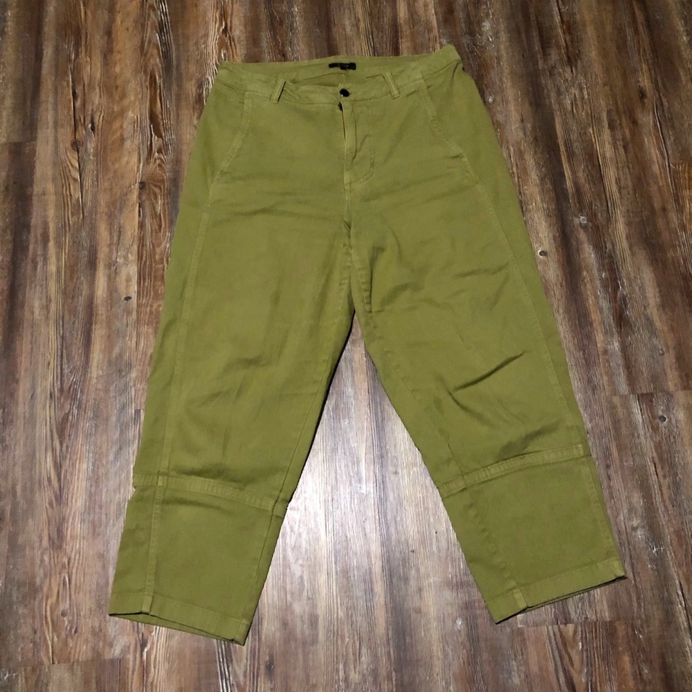 Quince High Rise Jeans in Olive
